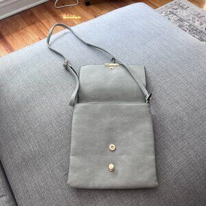 Square Faux-Leather Purse